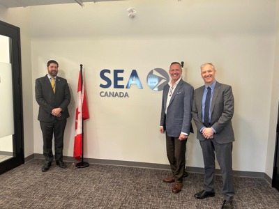 Bernie Derible Visits SEA Canada’s Ottawa Facility Following CANSEC