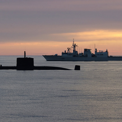 Halifax Class Frigate And Victoria Class Submarine