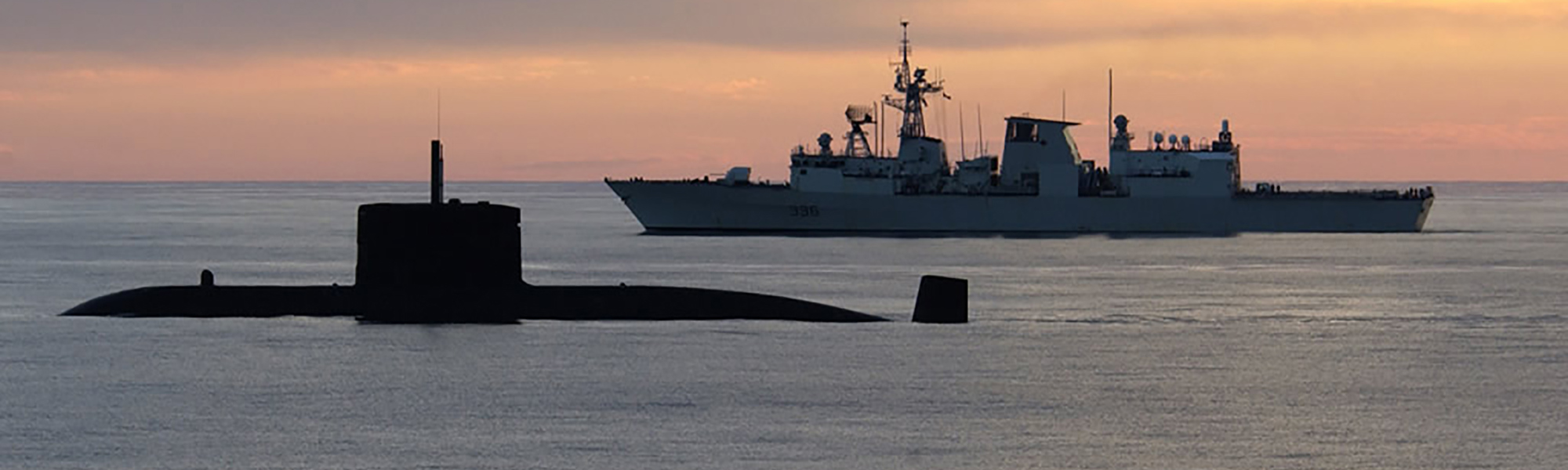 Halifax Class Frigate And Victoria Class Submarine